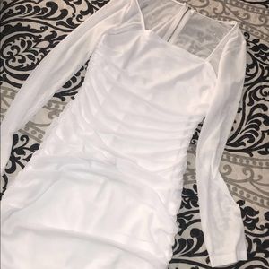 White mini dress